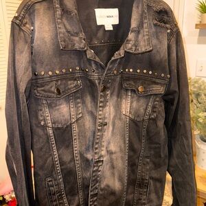 Fashion Nova Men's Black Denim Jacket